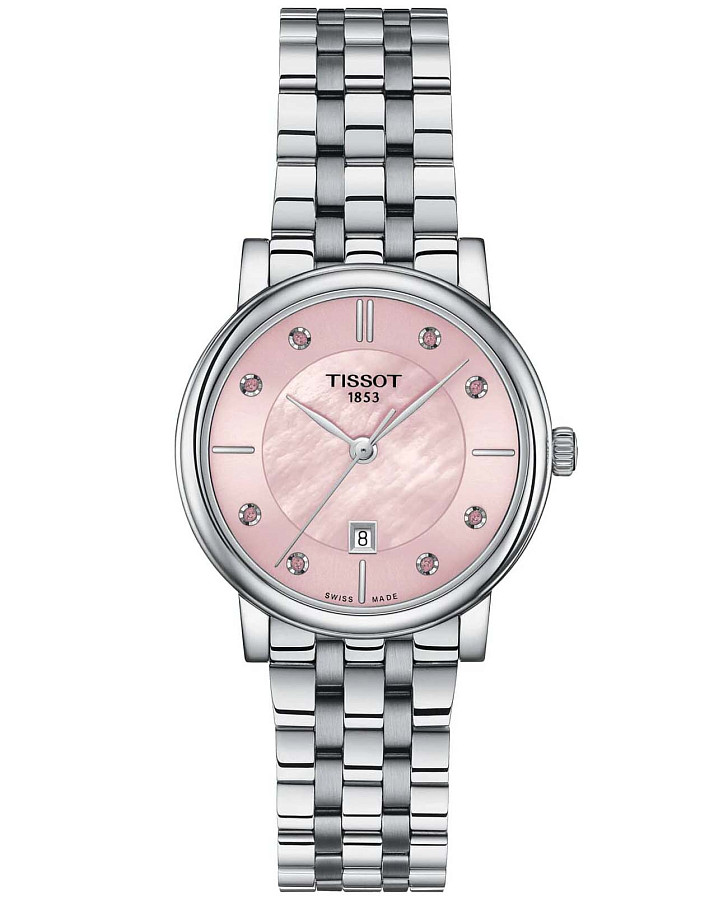 Часы Tissot Carson Premium Lady T122.210.11.159.00 — женские, розовый