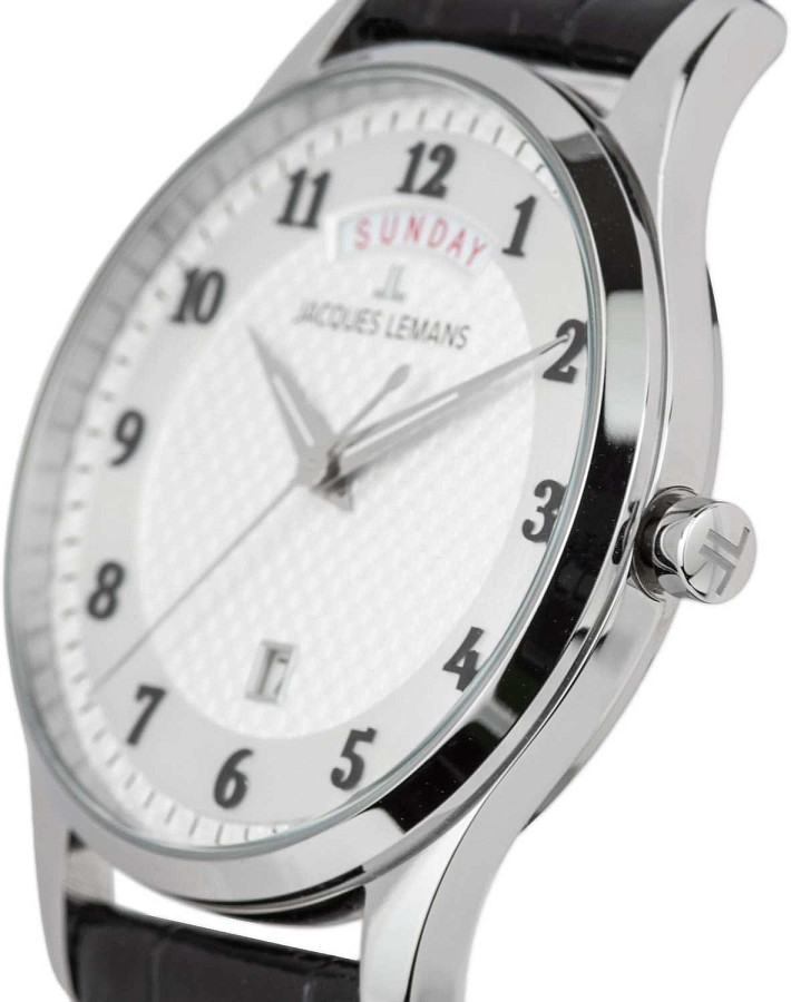 Часы Jacques Lemans London 1-2193O — кварцевые, сталь металл