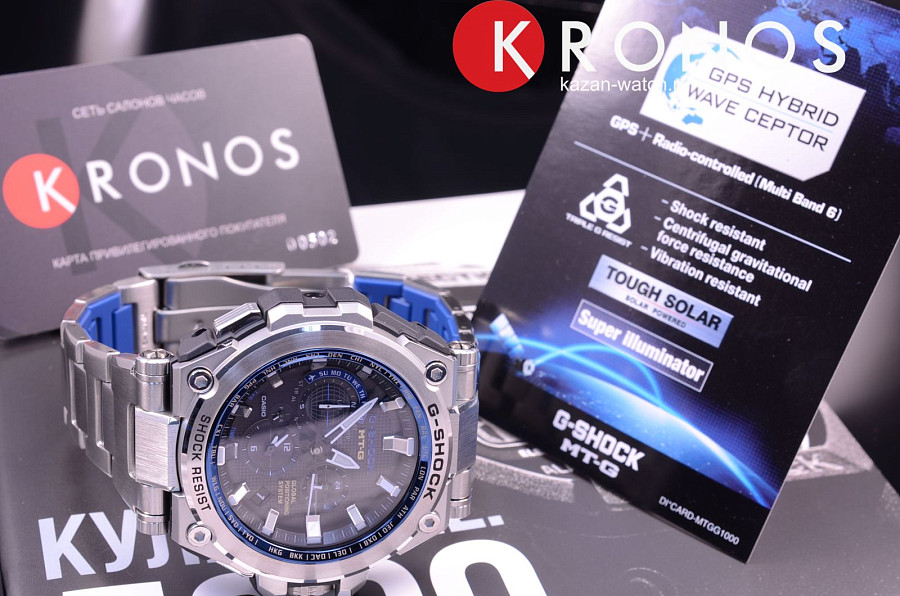 Часы Casio G-Shock Premium MTG-G1000D-1A2 — черный, электронные