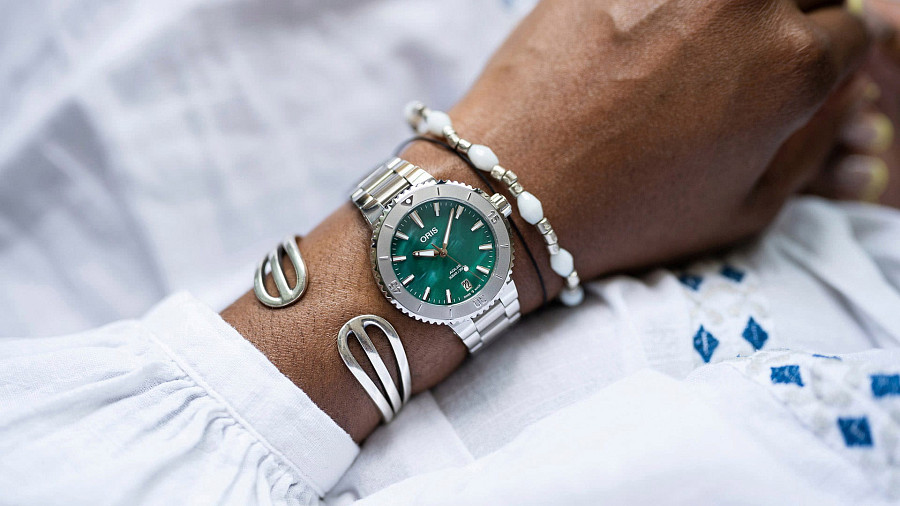 Часы Oris Aquis Oris X Bracenet 01 733 7770 4137-07 8 18 05P — артикул 01 733 7770 4137-07 8 18 05P