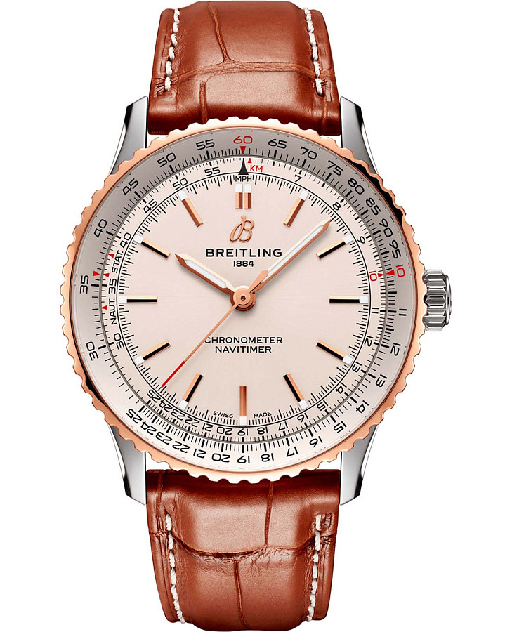 Часы Breitling Navitimer Chronograph 43 U17329F41G1P1 — мужские, золотой