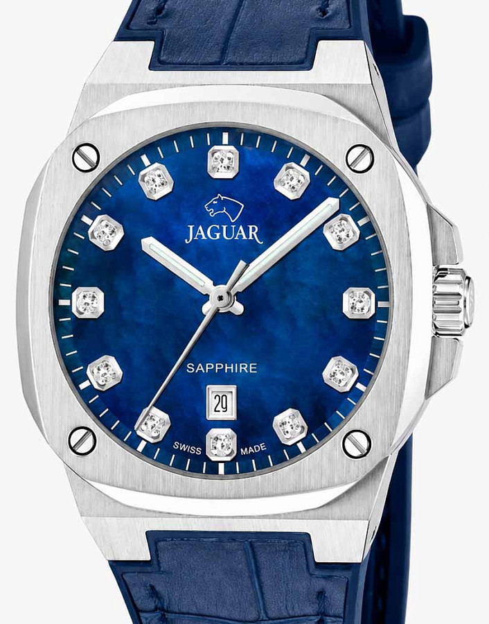 Часы Jaguar Rond Carre J1032/7 — кварцевые, металл сталь