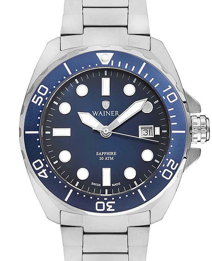 Часы Wainer Sport WA.10921-B — кварцевые, металл сталь