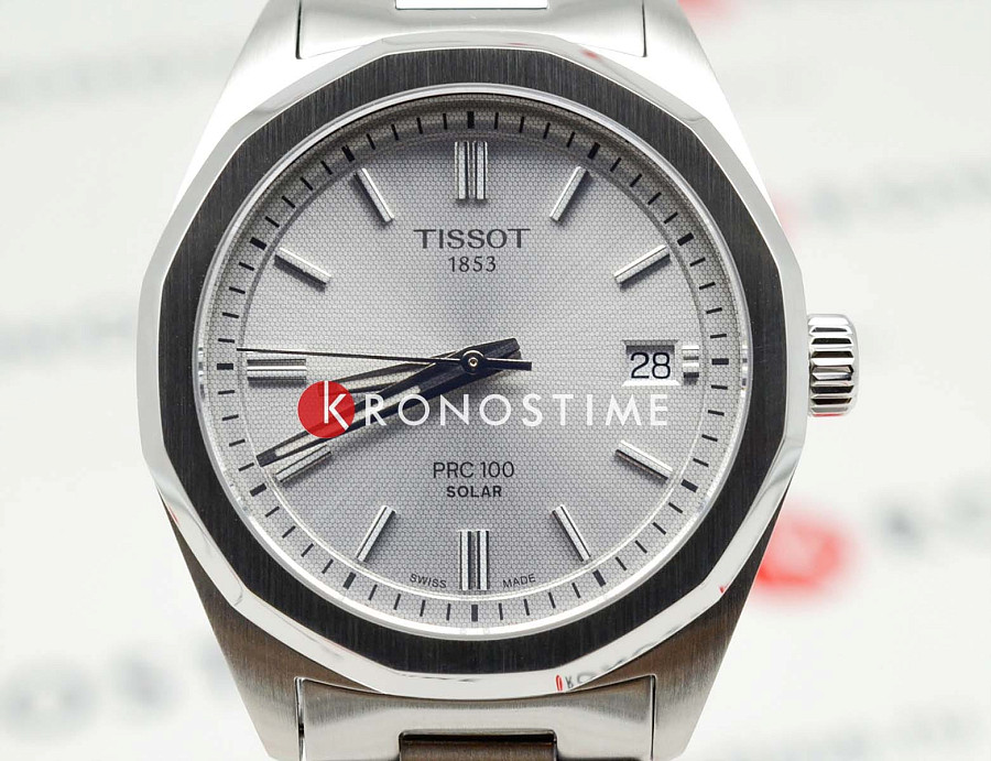 Часы Tissot PRC 100 Solar Quartz 34mm T151.822.11.031.00 — металл сталь, Швейцария