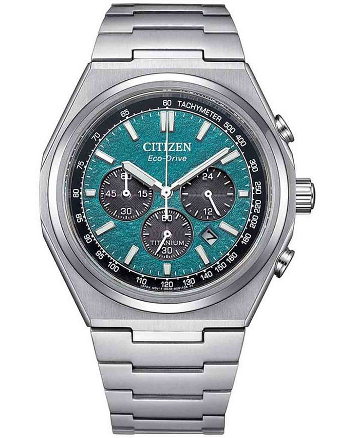 Часы Citizen Eco-Drive CA4610-85X — мужские, зеленый
