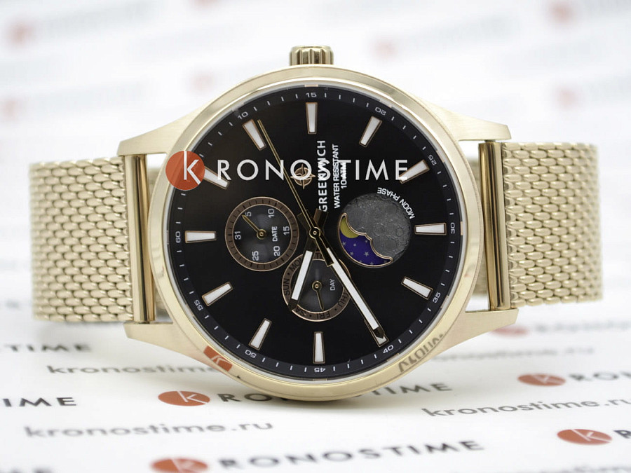 Часы Greenwich Moon Walker GW 058.49.31 — металл сталь, Англия
