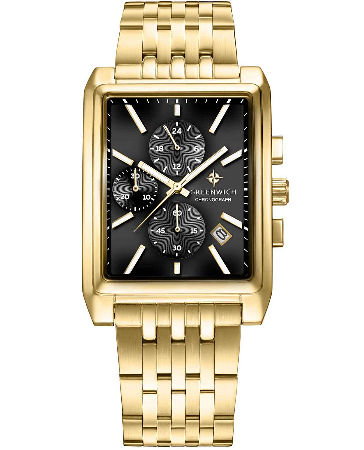 Часы Greenwich Galeon Chrono GW 553.20.11 — мужские, черный