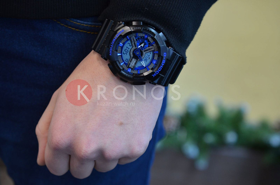 Часы Casio G-Shock GA-110CB-1A — серый, пластик