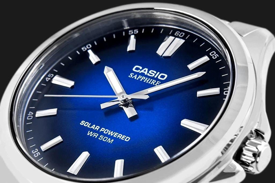 Часы Casio Collection MTS-RS100D-2A — нержавеющая сталь, мужские