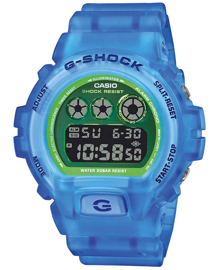 Часы Casio G-Shock DW-6900LS-2ER — мужские, зеленый