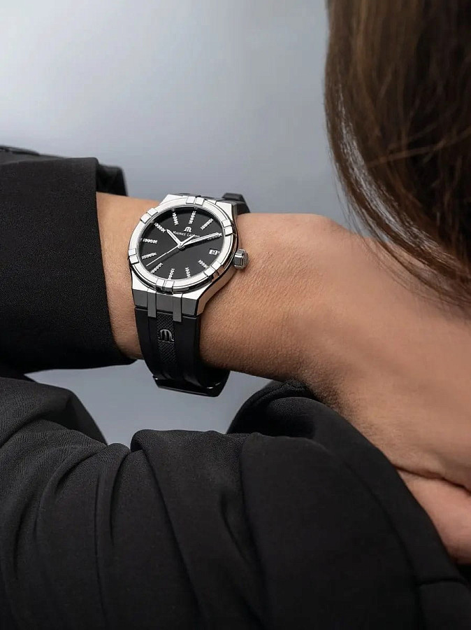 Часы Maurice Lacroix Aikon Quartz AI1106-SS000-350-2 — сталь металл, Швейцария