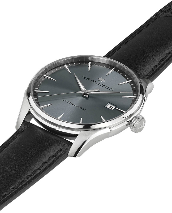 Часы Hamilton Jazzmaster Gent Quartz H32451742 — кварцевые, сталь металл