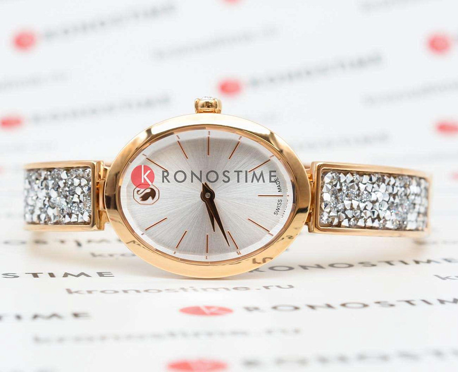 Часы Swarovski Crystal Rock Oval 5656851 — кварцевые, металл сталь