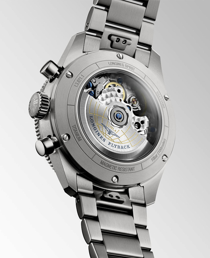 Часы Longines Spirit Flyback L3.821.1.53.6 — сталь металл, Швейцария