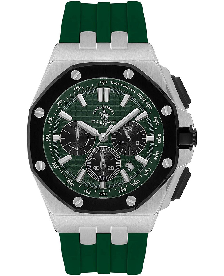 Часы Santa Barbara Polo & Racquet Club Prive SB.1.10601-3 — мужские, зеленый