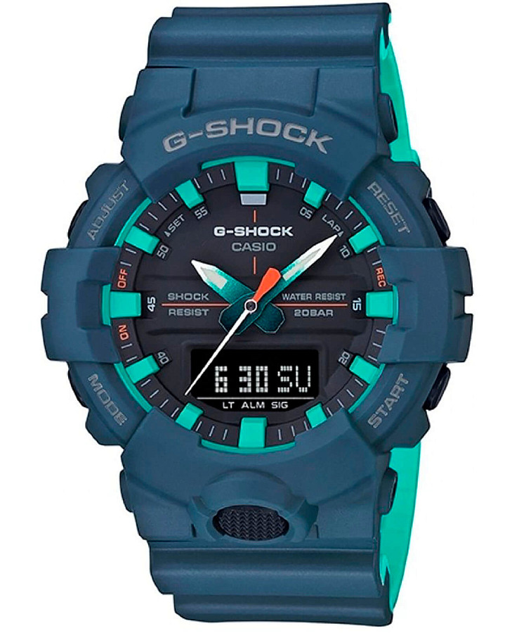 Часы Casio G-Shock GA-800CC-2A — мужские, синий