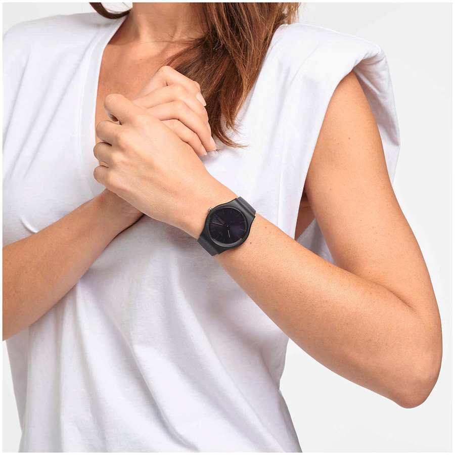 Часы Swatch New Gent Biosourced SO29B706 — биоматериал, женские