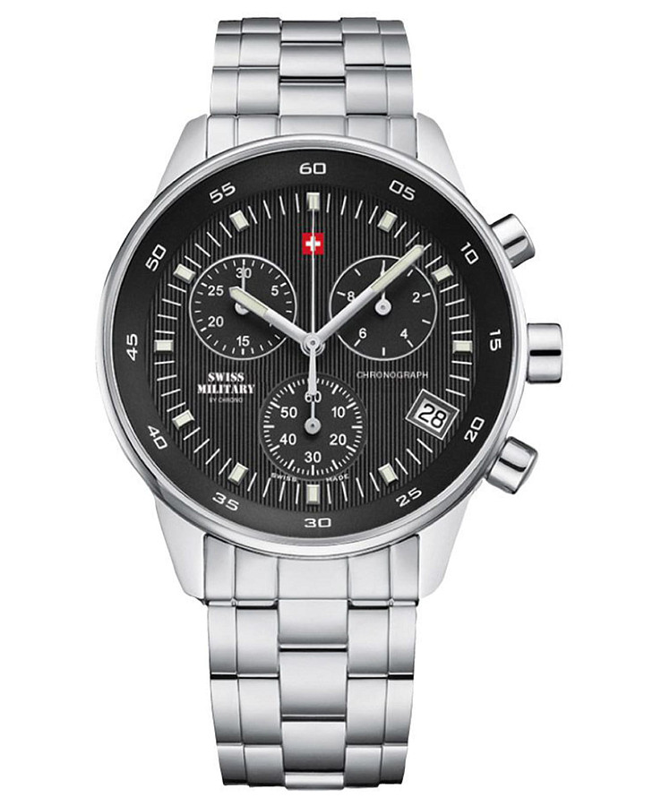 Часы Swiss Military by Chrono SM30052.01 — мужские, черный