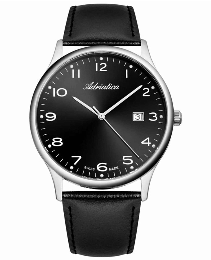 Часы Adriatica Classic A1293.5224Q — мужские, черный