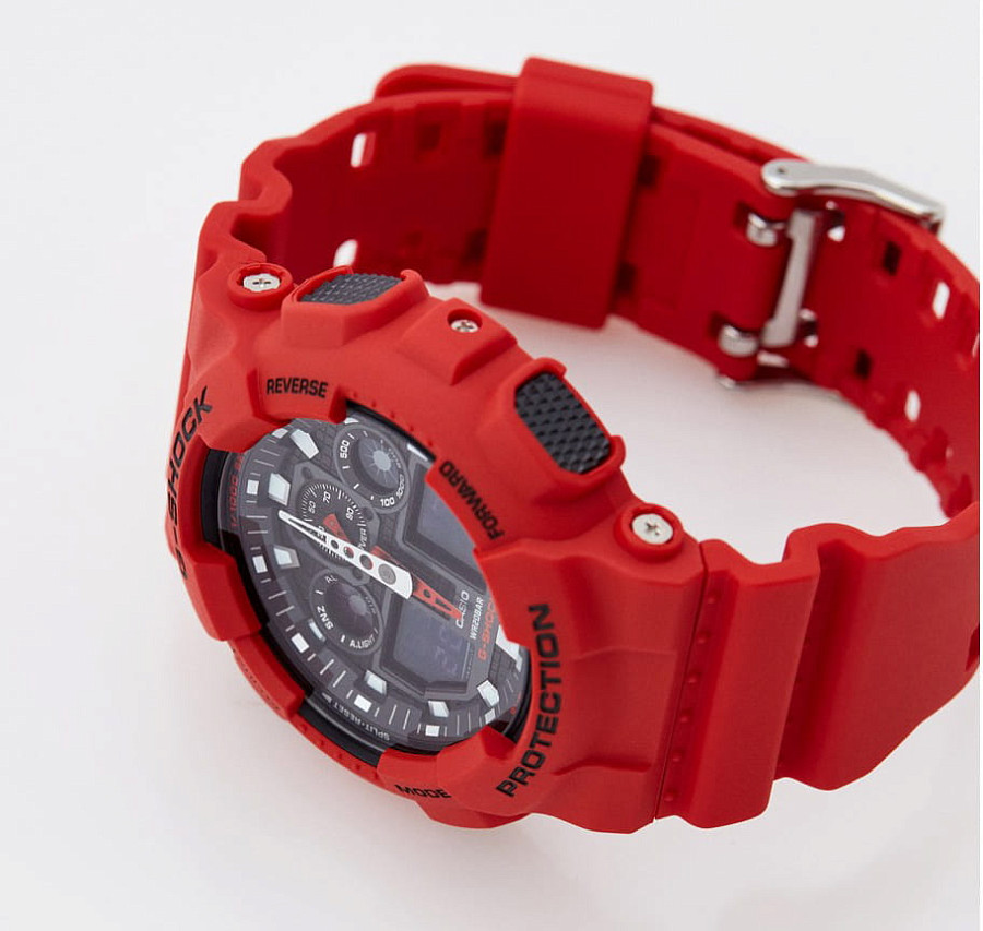 Часы Casio G-Shock GA-100B-4ADR (GA-100B-4A) — мужские, пластик