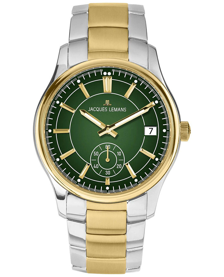 Часы Jacques Lemans Derby 1-2197i — мужские, зеленый