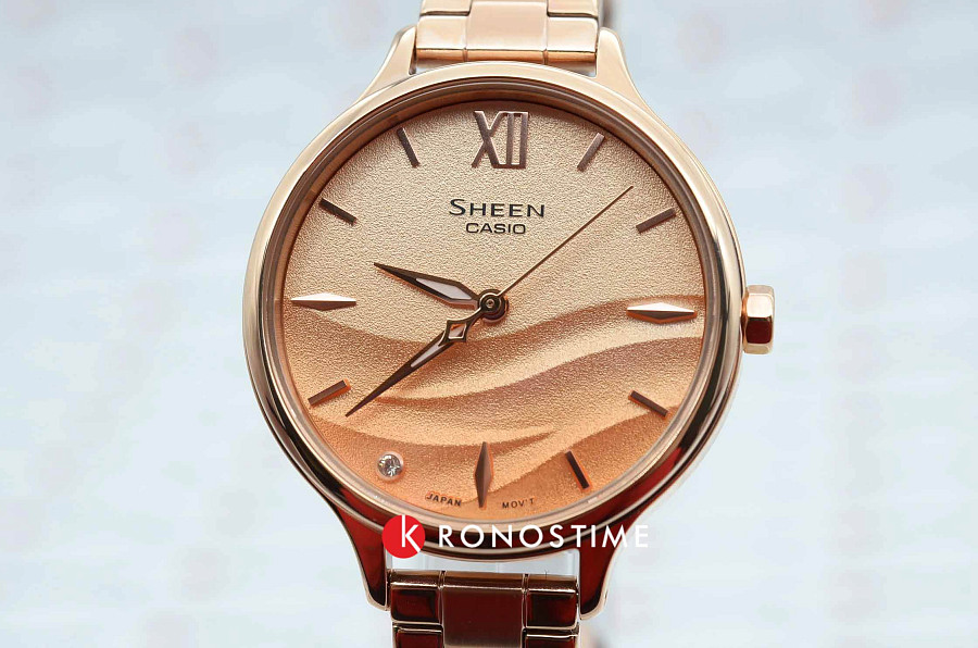 Часы Casio Sheen SHE-4550PG-4A — женские, золотистый