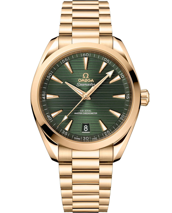 Часы Omega Seamaster Aqua Terra 220.50.41.21.10.001 — мужские, зеленый