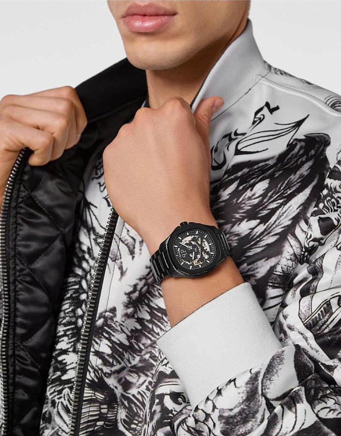 Часы Philipp Plein Plein Philipp PWRAA0423 — механические, металл сталь