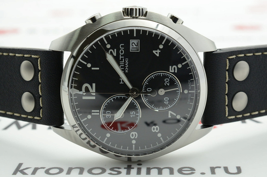 Часы Hamilton Khaki Aviation Pilot Pioneer Chrono H76512733 — кварцевые, сталь