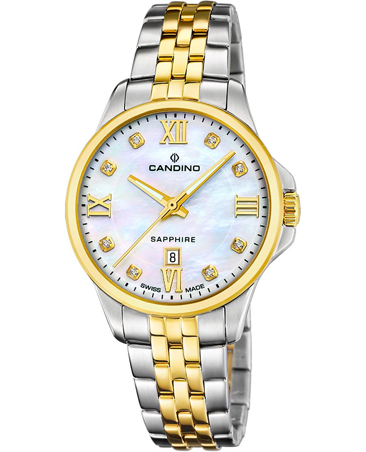 Часы Candino Lady Elegance Date C4767/1 — женские, перламутровый
