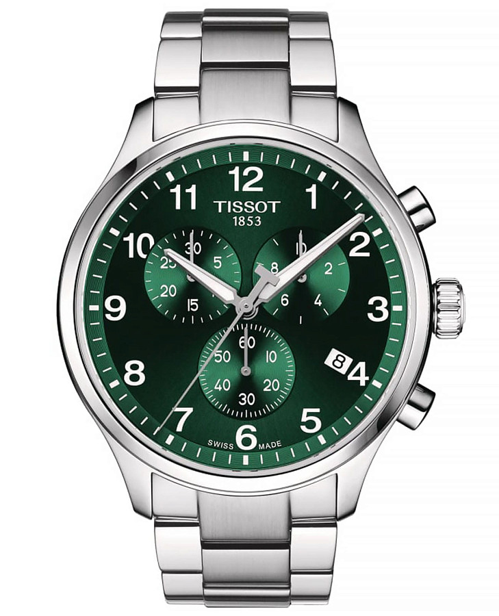 Часы Tissot Chrono XL Classic T116.617.11.092.00 — мужские, зеленый