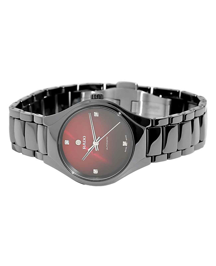Часы Rado True Automatic Diamonds R27242742 — женские, высокотехнологичная керамика + титан