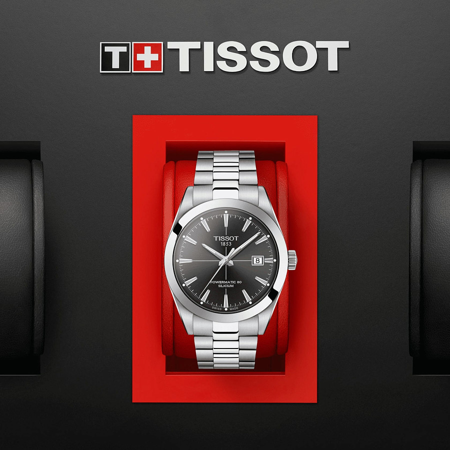 Часы Tissot Gentleman Powermatic 80 Silicium T127.407.11.061.01 — Швейцария, механические