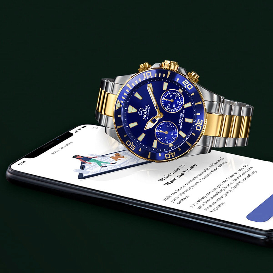 Часы Jaguar Connected J889/1 — мужские, нержавеющая сталь с pvd-покрытием