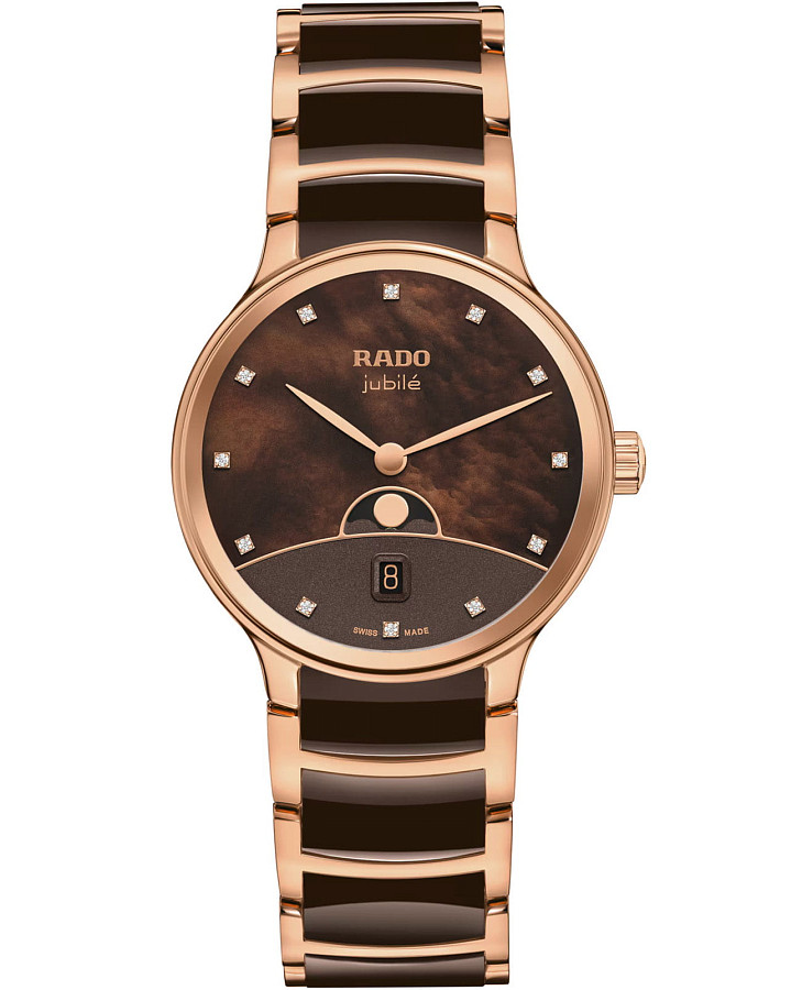 Часы Rado Centrix Diamonds R30232902 — женские, коричневый