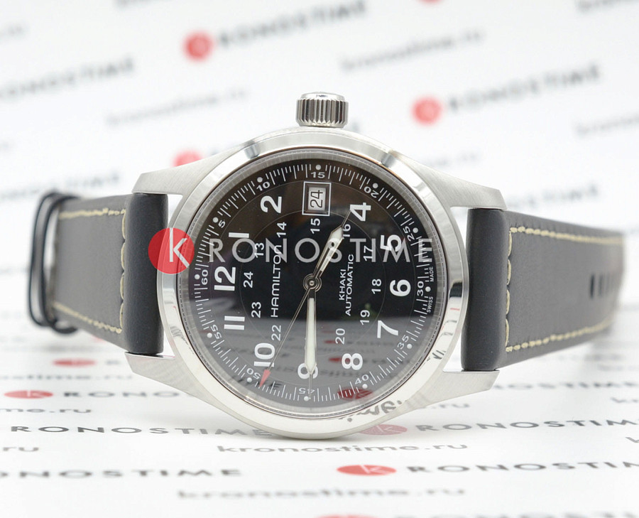 Часы Hamilton Khaki Field Auto H70455733 — механические, металл сталь