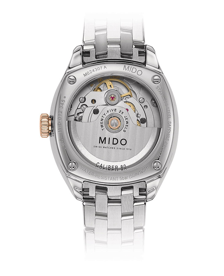 Часы Mido Belluna Royal Lady M024.307.22.116.00 — механические, сталь металл