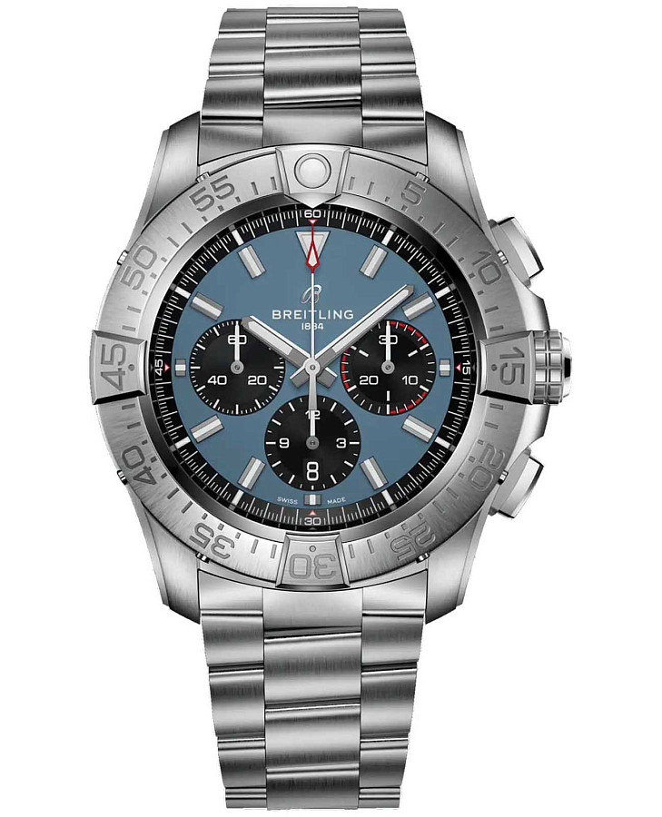 Часы Breitling Super Avenger B01 Chronograph 46 mm EB0148101C1E1 — мужские, синий