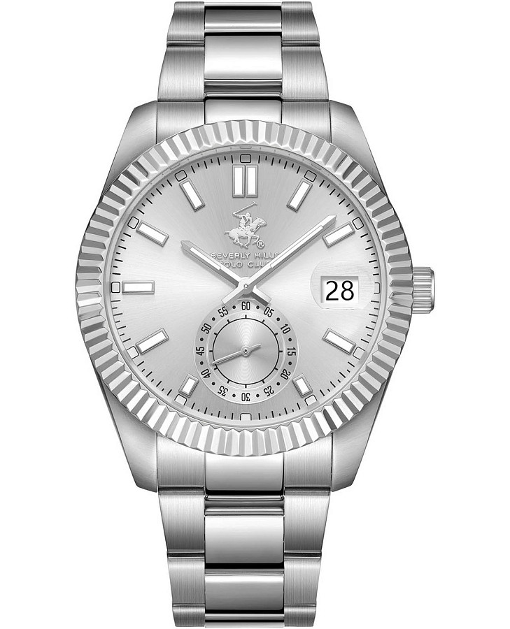 Часы Beverly Hills Polo Club BP3652X.330 — мужские, серебристый