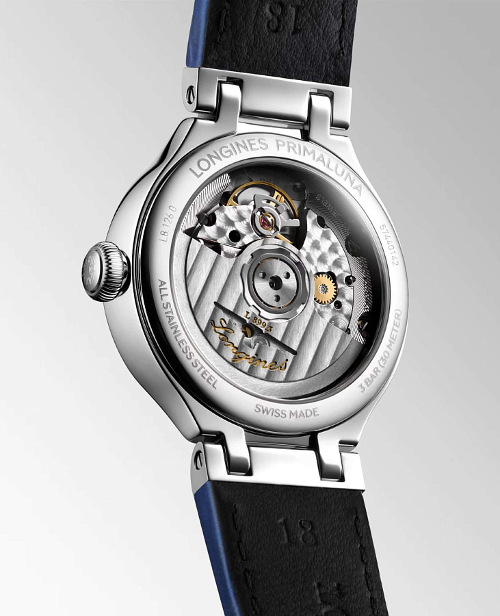 Часы Longines PrimaLuna Moonphase L8.126.0.97.2 — кожаный, женские