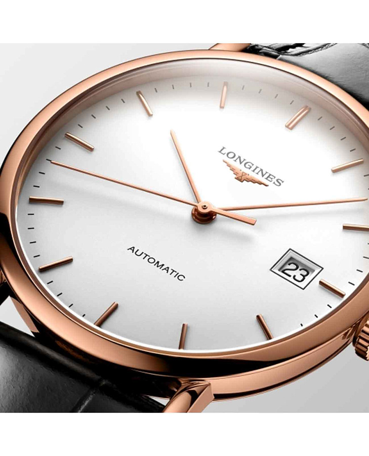 Часы Longines Elegant Collection L4.378.8.12.4 — механические, золото сталь