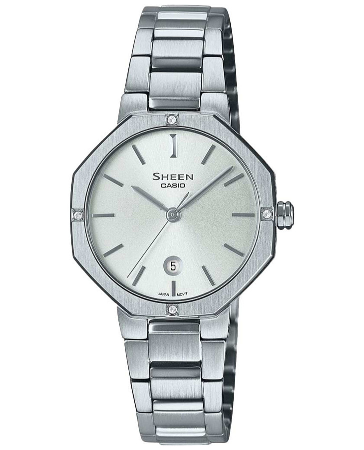 Часы Casio Sheen SHE-4543D-7A — женские, серебристый