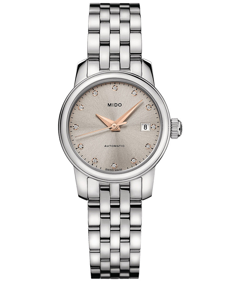 Часы Mido Baroncelli Lady Twenty Five M039.007.11.076.00 — женские, серебристый