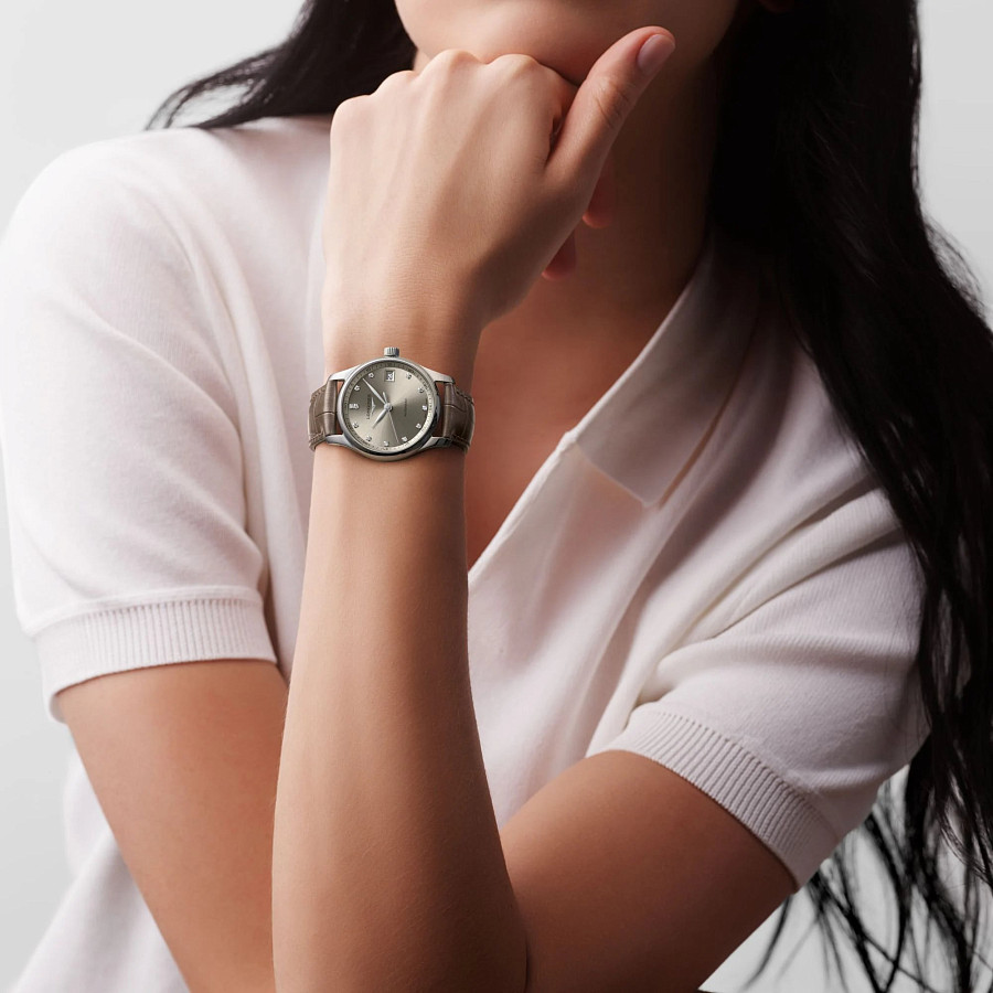 Часы Longines Master Collection L2.357.4.07.2 — кожаный, женские