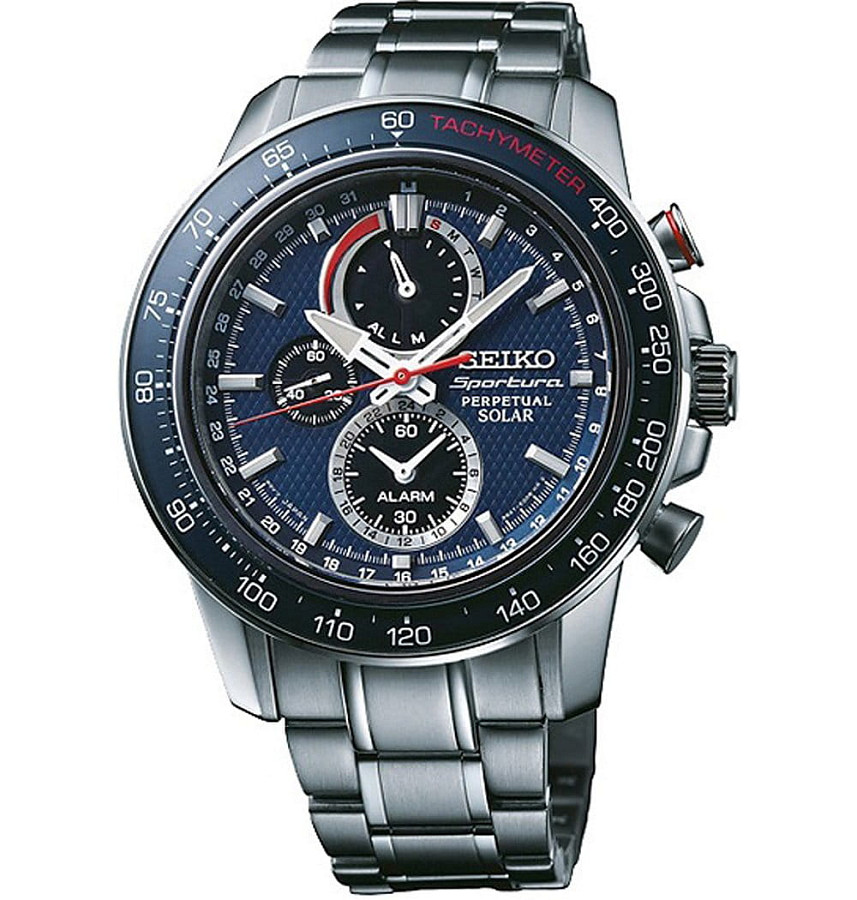 Часы Seiko Sportura SSC355P1 — мужские, синий