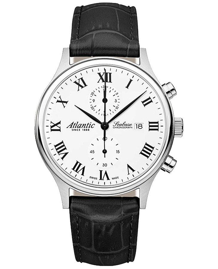 Часы Atlantic Seabase 64452.41.18 — мужские, белый