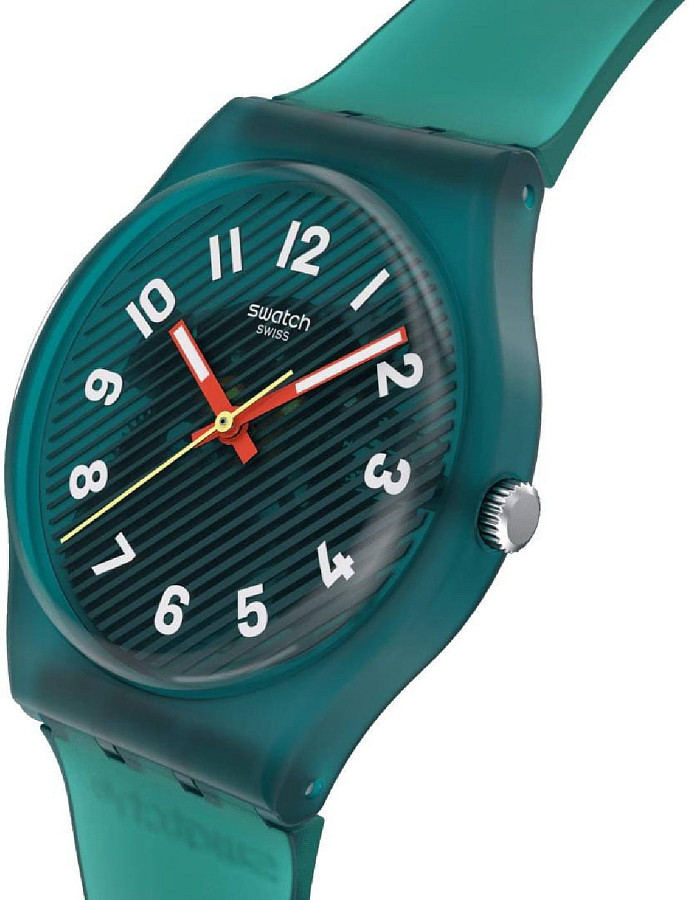 Часы Swatch Wavelengths Of Moss SO28L100 — мужские, силикон