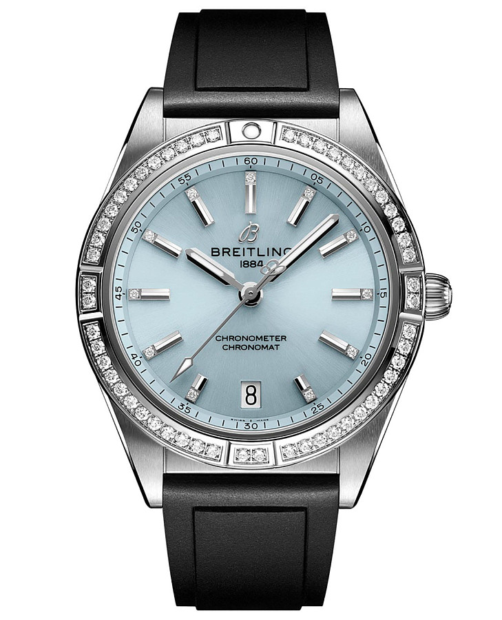 Часы Breitling Chronomat Automatic 36 G10380591C1S1 — женские, голубой