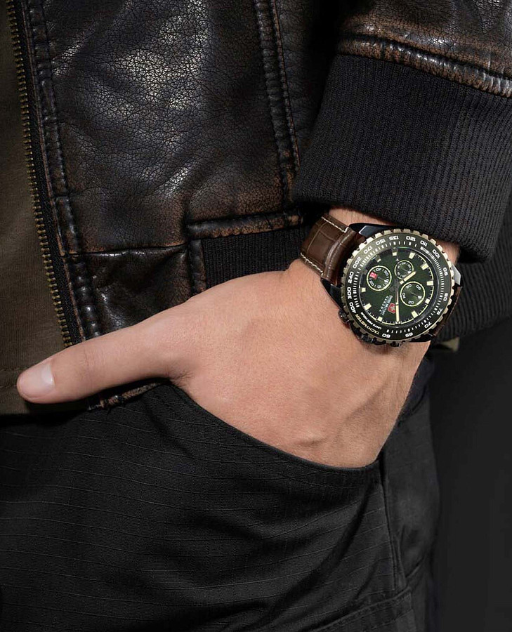 Часы Swiss Military Hanowa Stone Marten SMWGC0001840 — кварцевые, металл сталь