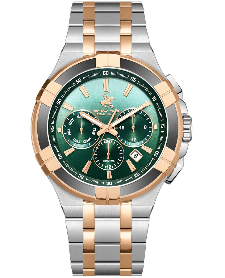 Часы Beverly Hills Polo Club BP3802X.570 — мужские, зеленый